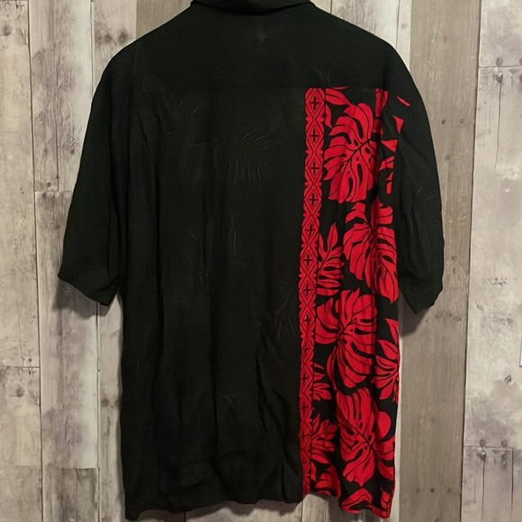 Hilo Hattie The Original Hawaiian Aloha Palm Leaf Cotton Shirt - Picture 5 of 7